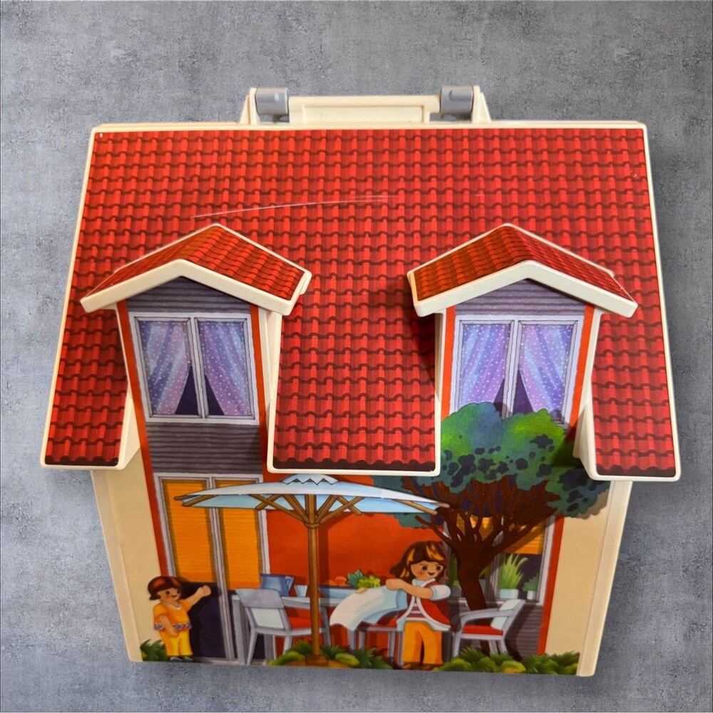 Playmobil 2005 Geobra Take Along Modern Doll House Without Contents